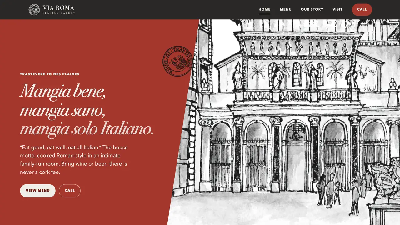 Via Roma website — concept redesign by CYLO Studio